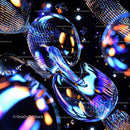 Futuristic Abstract Design with Vibrant Neon Hues