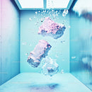 Floating Ice Blocks in a Futuristic Blue Environment