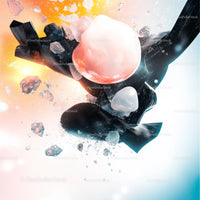 Dynamic Abstract Explosion with Futuristic Elements