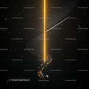 Cosmic Pathway Through a Starry Night Sky