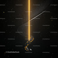 Cosmic Pathway Through a Starry Night Sky
