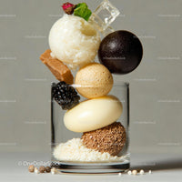 Creative Dessert Stacked in Glass with Gourmet Elegance