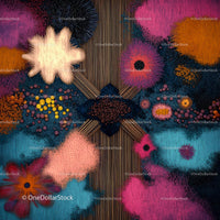 Vibrant Abstract Art with Geometric Patterns
