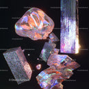 Iridescent Crystals in Vibrant Digital Design