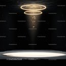 Golden Rings Casting Light in a Dark Room