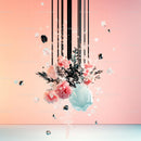 Floating Pastel Blooms in Surreal Abstract Design