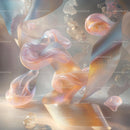 Ethereal Fluid Shapes in Light and Pastel Tones