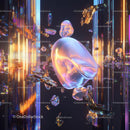 Futuristic Abstract Scene with Colorful Crystal Forms