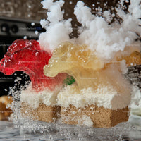 Vibrant Jelly Explosion in Creative Dessert Art