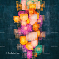 Vibrant Abstract Geometric Pattern in Dynamic Colors
