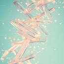 Intersecting Glass Tubes with Soft Blurred Lights