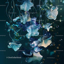 Glass Petals Art Installation with Ethereal Elegance