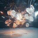 Ethereal Floating Jellyfish in Abstract Light