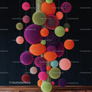 Vibrant Hanging Spheres in Modern Art Installation
