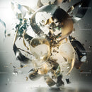 Dynamic Abstract Sculpture with Glass and Metallic Elements