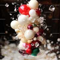 Festive Floating Ornaments in Crystal Clarity