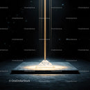 Mystical Beam of Light Illuminating a Cosmic Platform