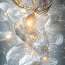 Luminous Abstract Ribbons with Subtle Glow