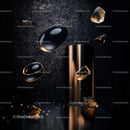 Elegant Floating Gold and Black Composition