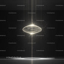 Futuristic Glowing Orb in Minimalistic Dark Setting