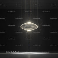 Futuristic Glowing Orb in Minimalistic Dark Setting