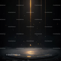 Mystical Golden Beam in Dark Setting