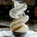 Dynamic Water Splash Captured in Mid-Air with Ice