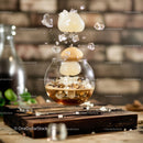 Creative Floating Dessert with Sugar and Nuts