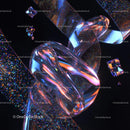 Futuristic Abstract Art with Iridescent Textures