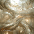 Futuristic Abstract Light Streams with Golden Accents