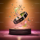 Floating Ring and Crystals with Mystical Vibrance