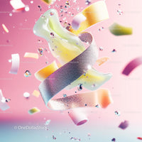 Vibrant Abstract Ribbons in Pastel Tones