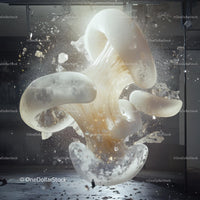 Futuristic Abstract Fluid Sculpture with Dynamic Movement