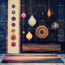 Colorful Abstract Tapestry with Geometric Patterns