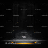 Futuristic Illuminated Platform with Glowing Ring