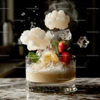 Gourmet Strawberry Dessert with Ice Explosion