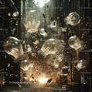 Shattered Bulbs in Dramatic Motion
