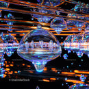 Futuristic Glass Sculptures with Colorful Iridescence
