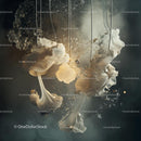 Abstract Fluid Motion with Ethereal Smoke Effect