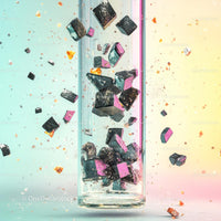 Surreal Composition of Floating Geometric Shapes