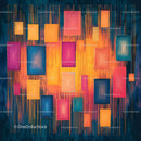 Vibrant Geometric Abstract Art with Rectangles