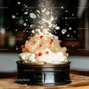 Exploding Gourmet Dessert with Artistic Toppings