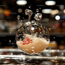 Splashing Water Bubble with Dynamic Liquid Motion