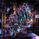 Abstract Crystal Formation with Neon Highlights