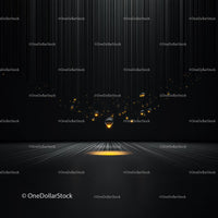 Abstract Glowing Droplets on Black Background