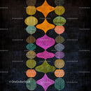 Vibrant Abstract Geometric Pattern with Bold Colors