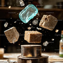 Floating Sugar Cubes and Ice with Dynamic Motion