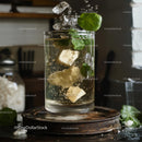 Refreshing Mint and Citrus Sparkling Water with Ice
