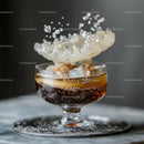 Dramatic Splash of Ice in a Fizzy Drink