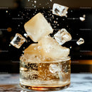 Dynamic Splash of Ice Cubes in Refreshing Drink